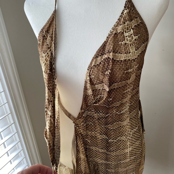 Genuine Roberto Cavalli Mini, Animal Print Wrap Dress - Picture 10 of 16